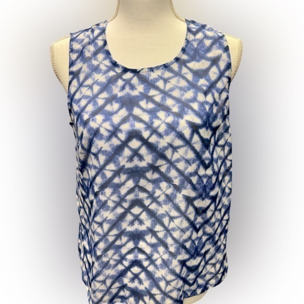 Banana Republic Tank / Shell / Top / Blouse Tie Dye like Print Size XS